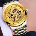 thumbnail image 5 of DESIGNICE 2026 New Men'S Watch Gold Dragon Sculpture Quartz Watch Luxury Men Steel Wristwatch for Daily Wear,Office,Party,Formal,Casual, 5 of 7