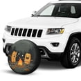 thumbnail image 2 of KAKALAD Two Hot Dogs Sitting Campfire Spare Tire Cover Universal Vehicle Accessories Buckle Car Tools 17”in, 2 of 6