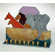 Judaica SF-BCH-NAS-9839 9'' x 5'' x 2-1/2'' Small Noah's Ark Menorah