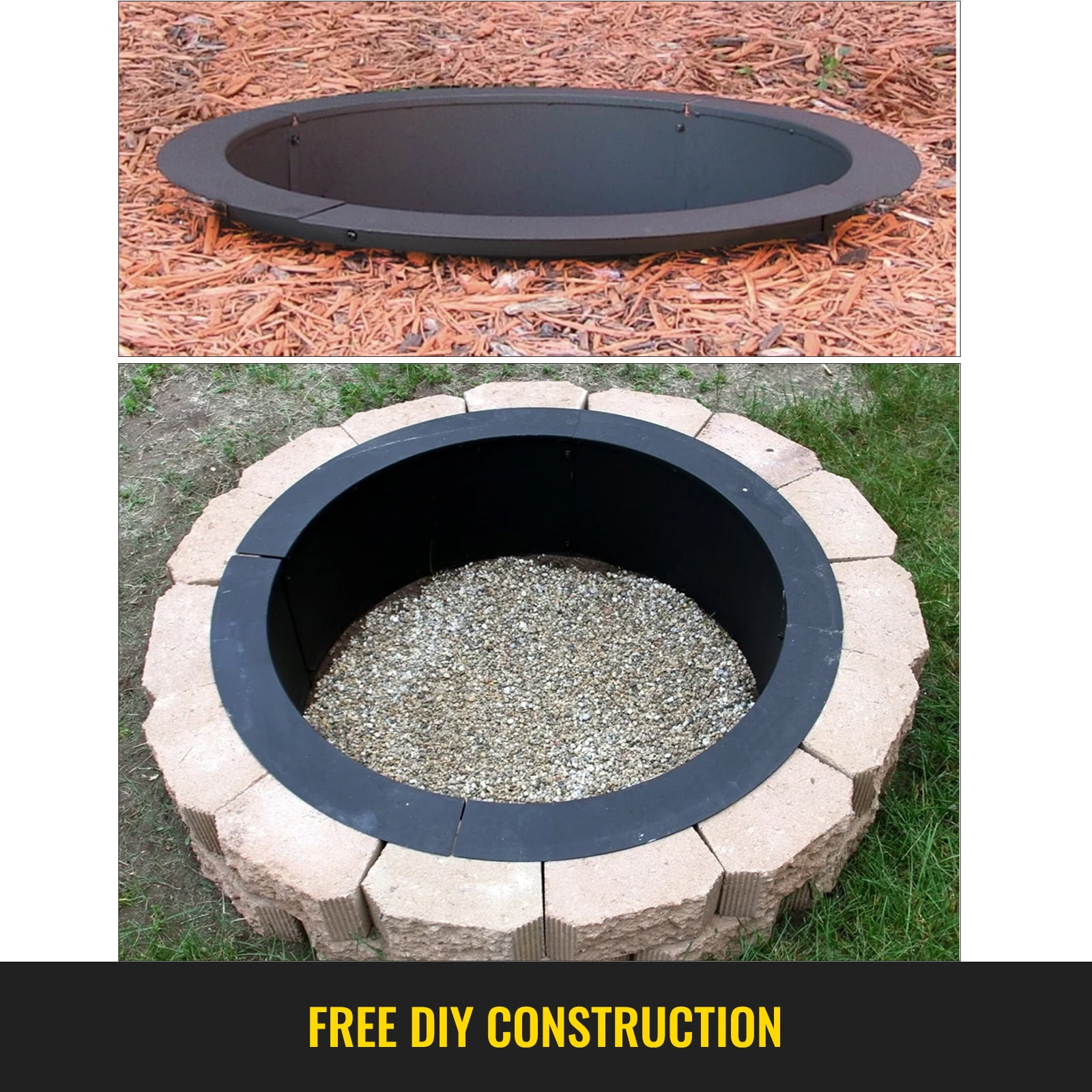 Vevor Fire Pit Ring 45 Inch Outer 39, Do You Really Need A Fire Pit Ring