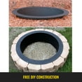 thumbnail image 4 of 45-Inch Heavy Duty Solid Steel Fire Pit Ring, by VEVOR, 4 of 9