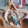 thumbnail image 2 of European Holiday Decoration Home Table Decoration Five-Pointed Star Manger Birth Window Decoration, 2 of 5