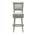 thumbnail image 4 of Hillsdale Furniture Lockefield Wood Bar Height Swivel Stool, Aged Gray, 4 of 5