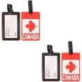 thumbnail image 6 of MLINS 4 pcs  Luggage Hanging Label Suitcase Checked Tag Canada Flag Suitcase Boarding Tag Accessory, 6 of 8