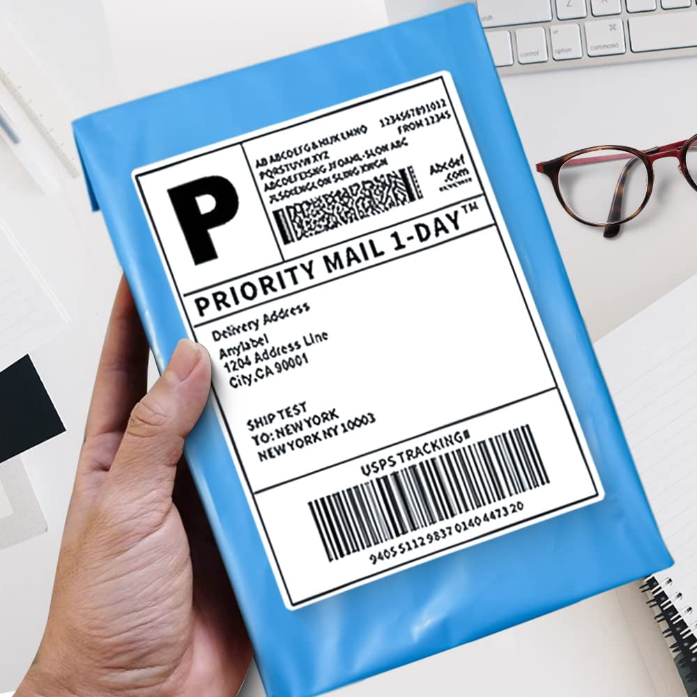 Polysells 6x9 inch Poly Mailers Shipping Envelopes, Postal Mailing Bags, 100 Pcs, Blue