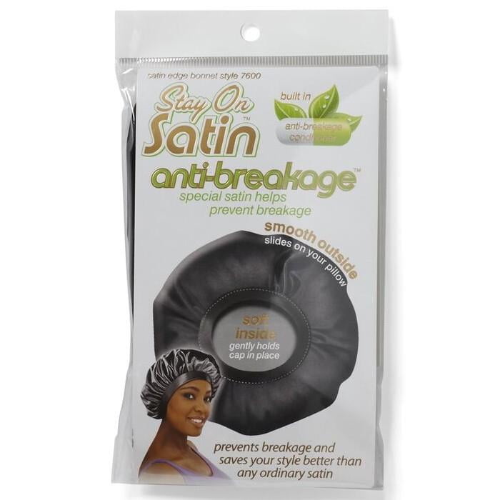 Stay On Satin Anti Breakage Satin Large Black