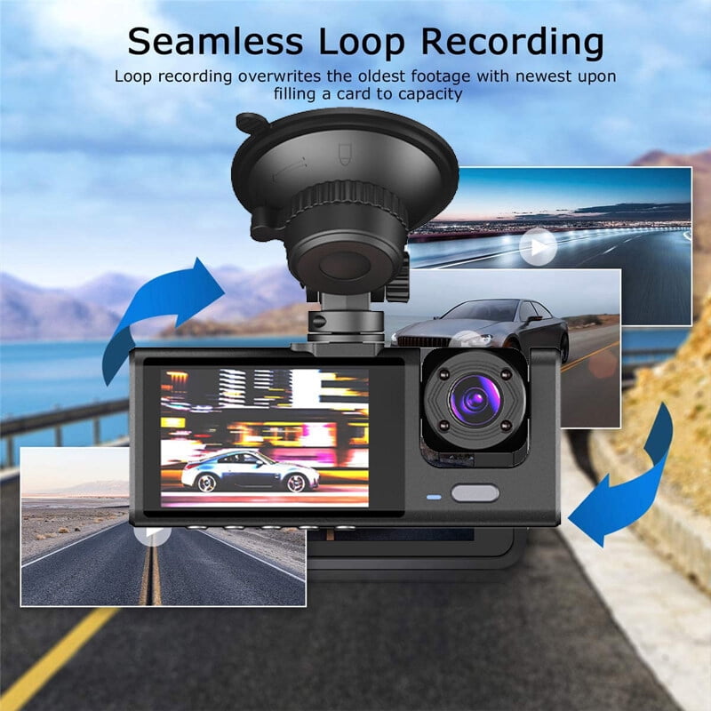 Dashcam 4 Canaux 1080p Avec Caméras Avant, Arrière, Gauche, Droite - Vision 360°, Parking, Détection Mouvement - 3