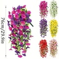 thumbnail image 4 of ZheElen 2piece Faux Morning Glory Vine Wall display without Decor Festive Charm To Parties Adding Re, 4 of 6