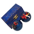thumbnail image 3 of Soidarity 2 unids/set bolas chinas para la salud alivian la fatiga y refrescan la mente bolas chinas Baoding con caja masajeadores Azul, 3 of 6