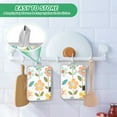 thumbnail image 4 of Yayeee Pot Holders Kitchen Heat Resistant with Pocket 7"x9.8" Cotton Oven Cooking Hot Pads, Orange Retro Flower, 4 of 7