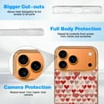thumbnail image 6 of Case For Apple iPhone Air / 17 Pro / 17 Pro Max Series Case, Slim Thin Transparent Flexible Clear TPU Shockproof Phone Case For iPhone 17 Series, red line heart pattern, 6 of 6