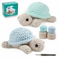 thumbnail image 1 of Kit de ganchillo Eelexa, paquete de 2 animales tortuga con tutoriales, 1 of 8