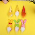 thumbnail image 3 of 6PCS Easter Plush Doll With Pointed Hat Cute Bunny Faceless Dwarf Toy, 3 of 8