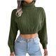 thumbnail image 1 of Suéteres Para Mujer Suéteres de Otoño Suéter de Cuello Alto Suéter de Punto Sólido Casual Moda Blusa de Manga Larga Odeerbi ODB131161, 1 of 6