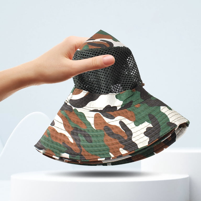 Hfolob Summer Bucket Hat Summer Fishing Sunshade Hat Outdoor  display picture 2
