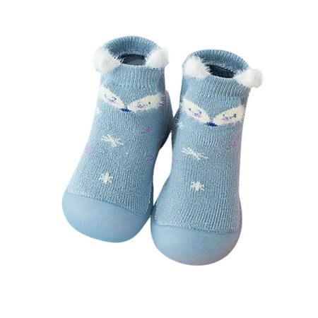 

Baby Toddler Soft Shoes Boys Girls Animal Cartoon Socks Shoes Warmthe Floor Socks Non Slip Prewalker Shoes