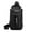 Black, variant on Sling Bag for Men Women Shoulder Backpack Chest Bags Crossbody Daypack with Earphone Hole for Hiking Camping Outdoor Trip
