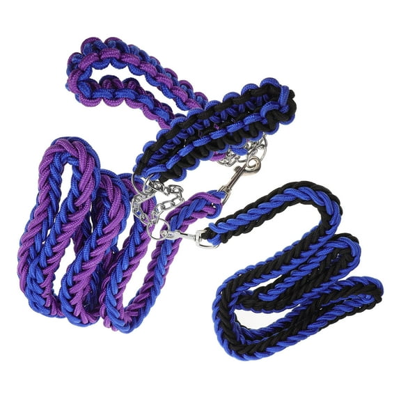 ELAYARD 2-Pack Outdoor Dog Tie-Out Leashes with Runner Cables, Multiple Colors for Camping and Adventure Use