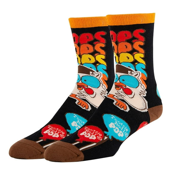 Men’s Novelty Crew Socks, Crazy Funny Cotton Dress Socks Gift for Candy Lover - Tootsie POP