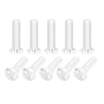 thumbnail image 1 of Unique Bargains M5x20mm Plastic Phillips Machine Screws, PC Flat Head Machine Bolts 10 Pack, 1 of 4