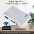 thumbnail image 4 of Mini fuente de alimentación ininterrumpida portátil Ups, 5v/9v/12v, para enrutador Wifi, adaptador de corriente de respaldo de gran capacidad, 10400 Mha, 4 of 5