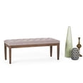 thumbnail image 2 of Waverly 48"WD Tufted Ottoman Bench in Cloud Gray Linen Look Fabric, 2 of 6
