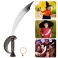 thumbnail image 4 of 1 Juego de disfraz de pirata de Halloween, Cosplay de pirata, espada, pendiente de aro, accesorio para fotografía, 4 of 6