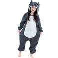 thumbnail image 2 of YHAJDS Toddler Fall Winter Casual Jumpsuit, Kids Jumpsuit Costume Fleece Hooded Rompers for Kids Fall Winter 3-14 Years, 2 of 5