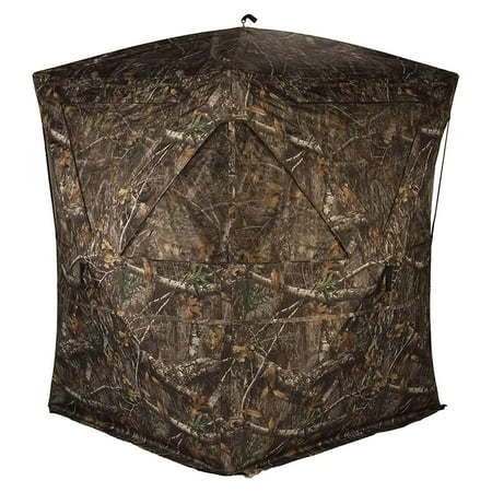 Rhino Blinds R300-RTE 3 Person Hunting Blind w/ 3 Windows Realtree Edge