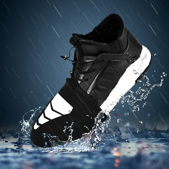 UPOUART Cycling Shoe Cover 1 Pair Waterproof Windproof Reflective for Men and Women 5.51X5.32X0.12in