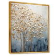 thumbnail image 2 of Designart "Gold And Blue Tree Serenity VII" Landscape Trees Floater Framed Wall Art Prints, 2 of 5