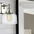 thumbnail image 2 of Innovations Lighting  Ballston Urban Bell - 1 Light 8" Sconce Polished Nickel/Clear Deco Swirl, 2 of 5
