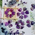 thumbnail image 5 of 20Pcs Tumbled Polished Natural Amethyst Stones and Crystals Heart Stones, 0.78" Crystals and Healing Stones Quartz Bulk for Wicca, Reiki, Healing Energy, Chakra Stones, Witchcraft Supplies, 5 of 6