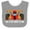 Heather and White, variant on Inktastic Racing Themed 1st Birthday Car Boys Baby Bib