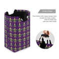 thumbnail image 3 of Yayeee Freestanding Laundry Hamper with Handle Collapsible Large Storage Basket for Clothes, Gold and Green Floral Pattern, 3 of 7