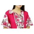 thumbnail image 3 of Bimba Nursing Mothers Caftan Cotton Floral Print Maxi Gown, Baby Shower Gift, 3 of 8