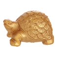 thumbnail image 2 of Golden Turtle Statue, Turtle Decor Figurines, 2.55x1.5Inch Plastic Turtle Sculpture, Chinese Handmade Figurines Ornament, 1Pcs Home Office Tabletop Decorations Souvenir, 2 of 9