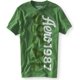 thumbnail image 1 of Aeropostale Hombre Puff Paint So-cal Camiseta Gráfica, Verde, Mediano, 1 of 1