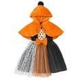 thumbnail image 2 of Small And Medium-sized Girls' Halloween Festival Dress-up Mesh Skirt Cape Two-piece Suit Dresses For Girls, 2 of 8
