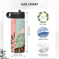 thumbnail image 4 of Sikiie Colorful Cat With Flowers Print 18OZ Insulated Straw Cup, Portable Leak-proof Sports Water Bottle, Stainless Steel Water Cup Suitable for Home and Outdoor, 4 of 8