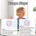 thumbnail image 3 of Kitchen Timer Kitchen Timers For Cooking Egg Timers For Boiling Eggs Mechanical Timer Clock Countdown Timer Small Countdown Clock For Teachers Kids Exercise Home Cooking Baking White, 3 of 5