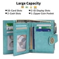 thumbnail image 4 of KALUNMA Small Wallets for Woman RFID Blocking Leather Bifold Credit Card Holder Purse with ID Window, 4 of 6