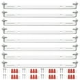 thumbnail image 1 of Kit de soporte de montaje universal para luminarias Uxcell de 160 mm (6.3 pulgadas), placa de techo redonda con tornillo de 8 juegos, 1 of 7