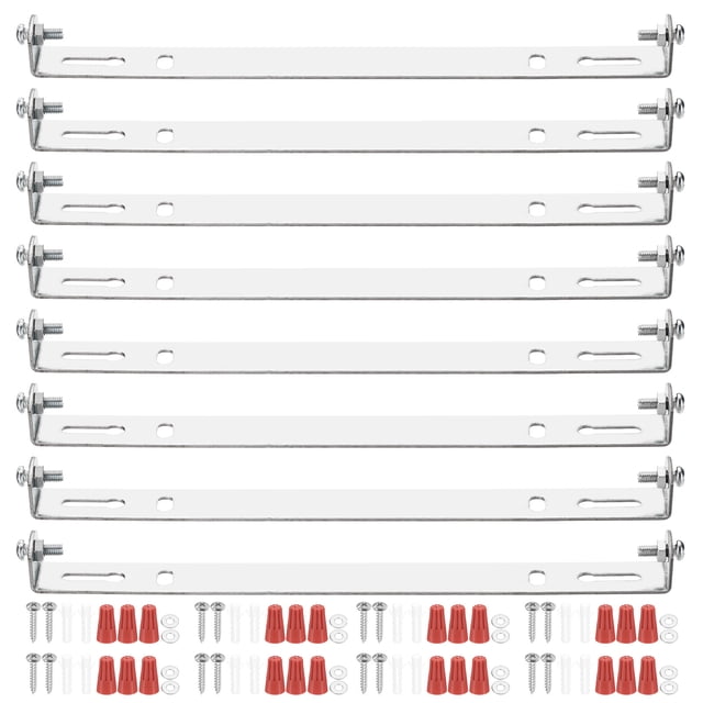 Kit de soporte de montaje universal para luminarias Uxcell de 160 mm (6.3 pulgadas), placa de techo redonda con tornillo de 8 juegos