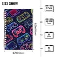 thumbnail image 3 of Gaming Machines Multicoloured Ring Binder Notebook Journey Note Diary College Ruled Spiral Notebook Study Loose Leaf Paper A5 60 Pages, 3 of 8