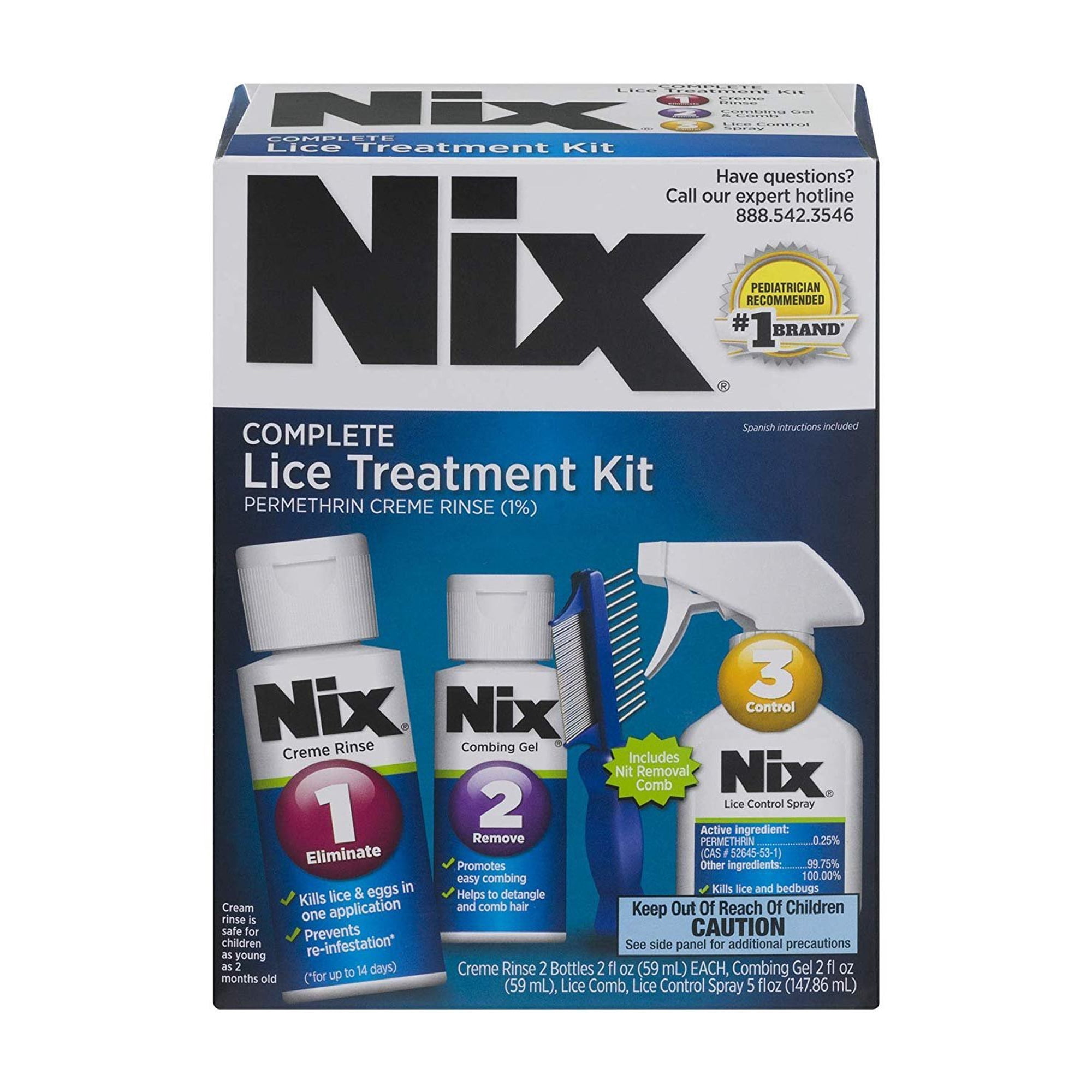 N!x C0mpl3te L!ce Tr3atm3nt K!t | K!lls L!ce and 3ggs | L!ce C0mb
