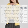 thumbnail image 3 of Lightweight Sweater Cardigan for Women Knitted Crew Neck Long Sleeve Button Down Coat Trendy Casual Comfy Clothes (XL, Yellow), 3 of 7