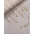 thumbnail image 3 of 1pc Stainless Steel Simple Basic Letter Necklace, 26 Letter Pendant For Unisex, Couple, Birthday Gift, 3 of 5