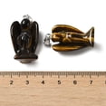 thumbnail image 3 of 5pcs Tiger Eye Pendants Angel with Alloy Snap on Bails 31~31.5x17~18x12mm Hole: 7.5x4mm, 3 of 3