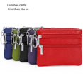 thumbnail image 3 of Monedero de piel auténtica, bolso multifuncional para llaves, tarjetero, bolso de mano corto, bolso para llaves, cartera pequeña para mujer, 3 of 3